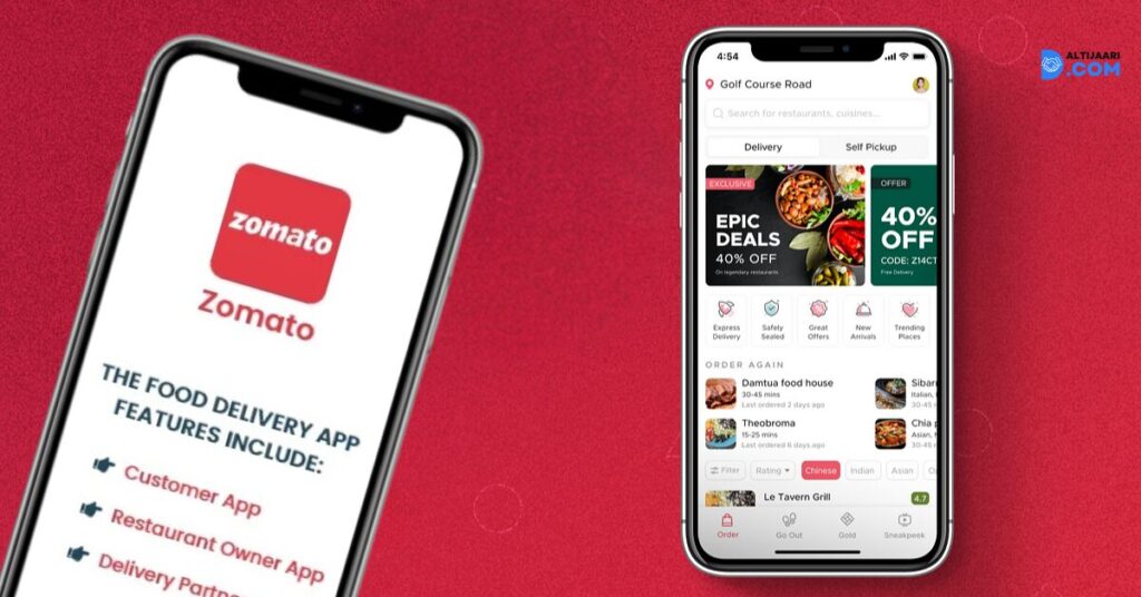 Zomato Food Delivery Apps in Dubai